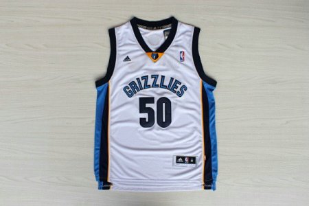 Maillot De Basket Memphis Grizzlies Zach Randolph 50 Tissus Sportif Fans Edition Blanc